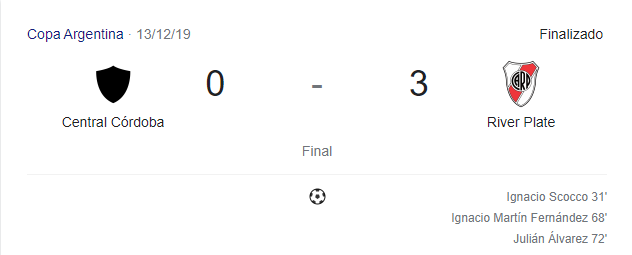 resultado copa argentina 2019