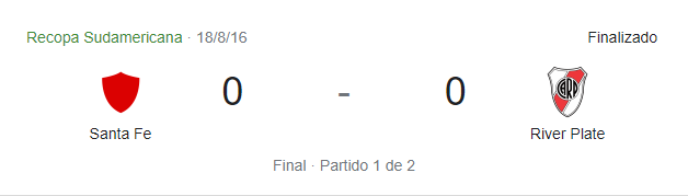 resultado ida recopa sudamericana 2015